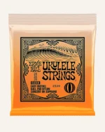Ernie Ball Concert & Tenor Nylon Ball End Ukulele Strings Wound G, Black