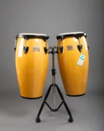 Tycoon Supremo Series Natural 10" & 11" Congas with Black Stand