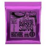Ernie Ball 7-String Power Slinky Nickel Wound Electric Guitar Strings, 11-58 Gauge - Image 2