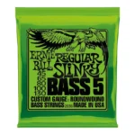 Ernie Ball 5-String Regular Slinky Nickel Wound Bass Guitar Strings, 45-130 Gauge - Image 2