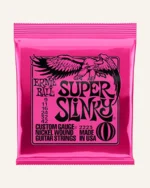 Ernie Ball Super Slinky Nickel Wound Electric Guitar Strings, 9-42 Gauge