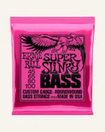 Ernie Ball Super Slinky Nickel Wound Bass Guitar Strings, 45-100 Gauge