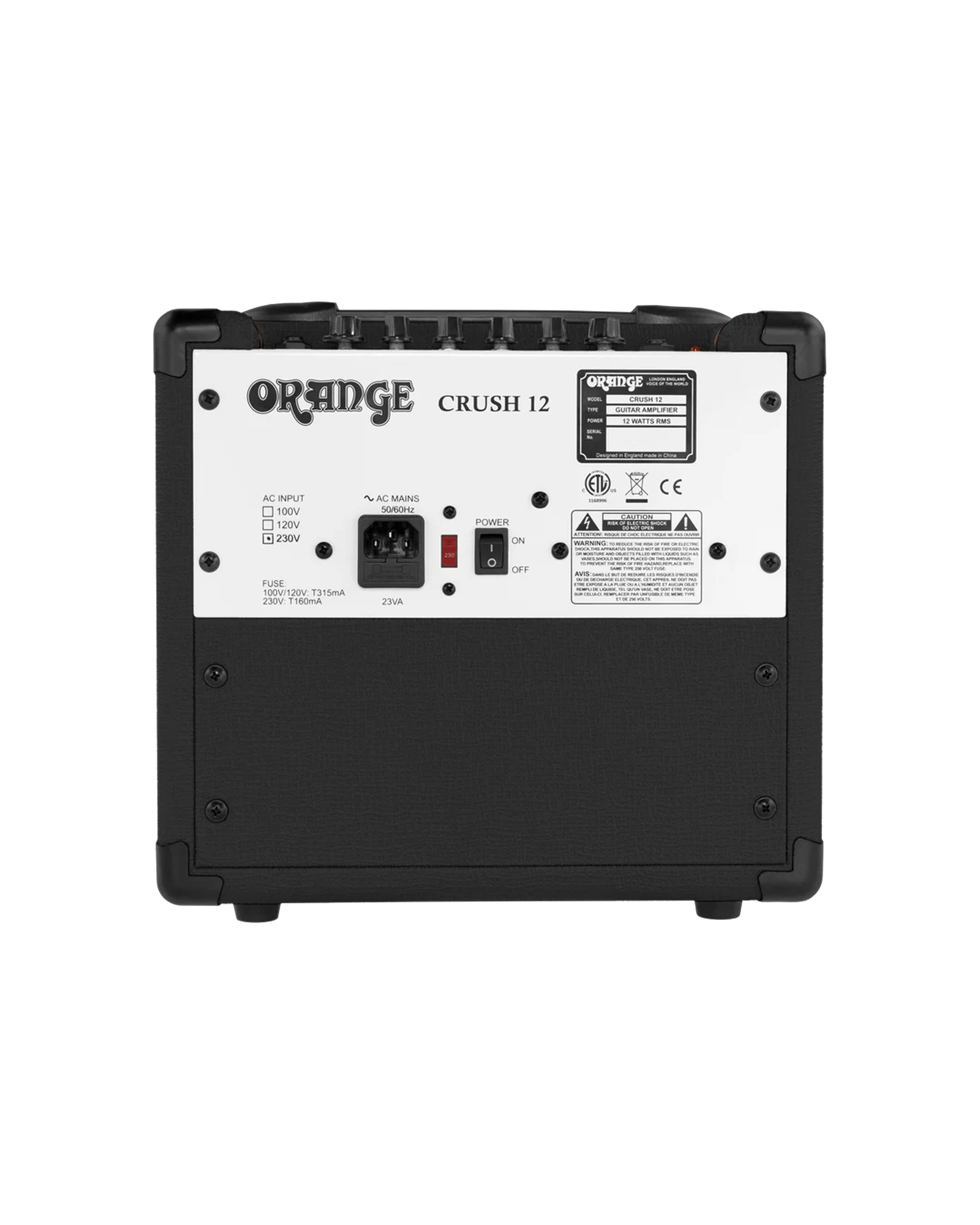 Orange Crush 12 (black) A Orange Crush 12 - 12W Guitar Combo Amp (Black) - Image 1