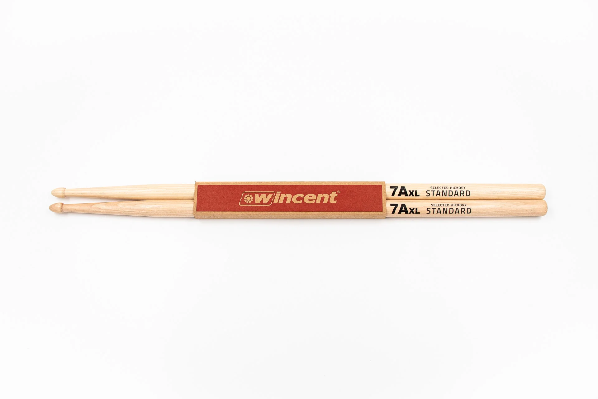 W-7AXL-Sleeve_jpg Wincent 7AXL Hickory Drumsticks - Wood Tip - Image 1